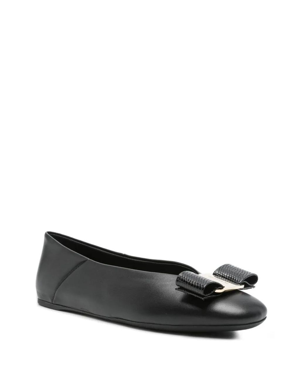 Ferragamo Black Ballet Flats