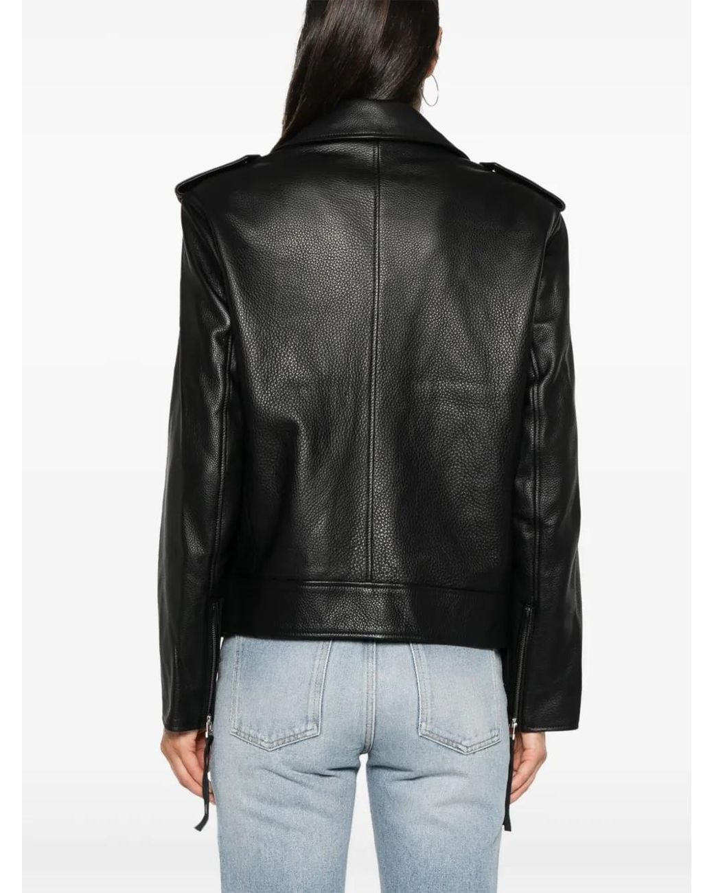 Chaqueta Biker Con Cremallera Remain de color Black