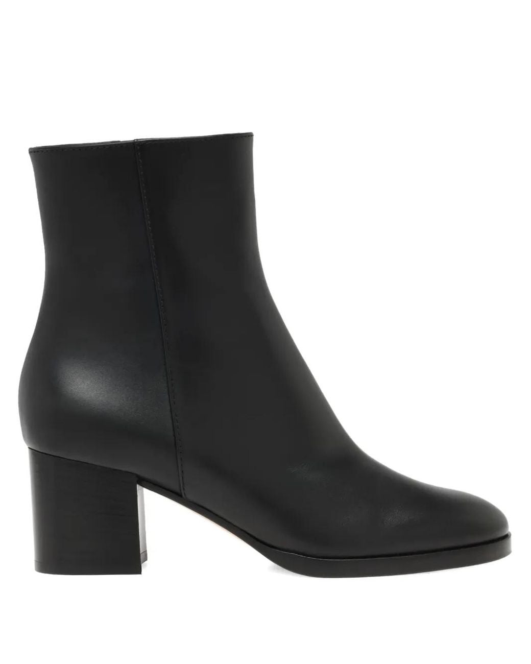 Gianvito Rossi Black Santiago 60 Ankle Boots