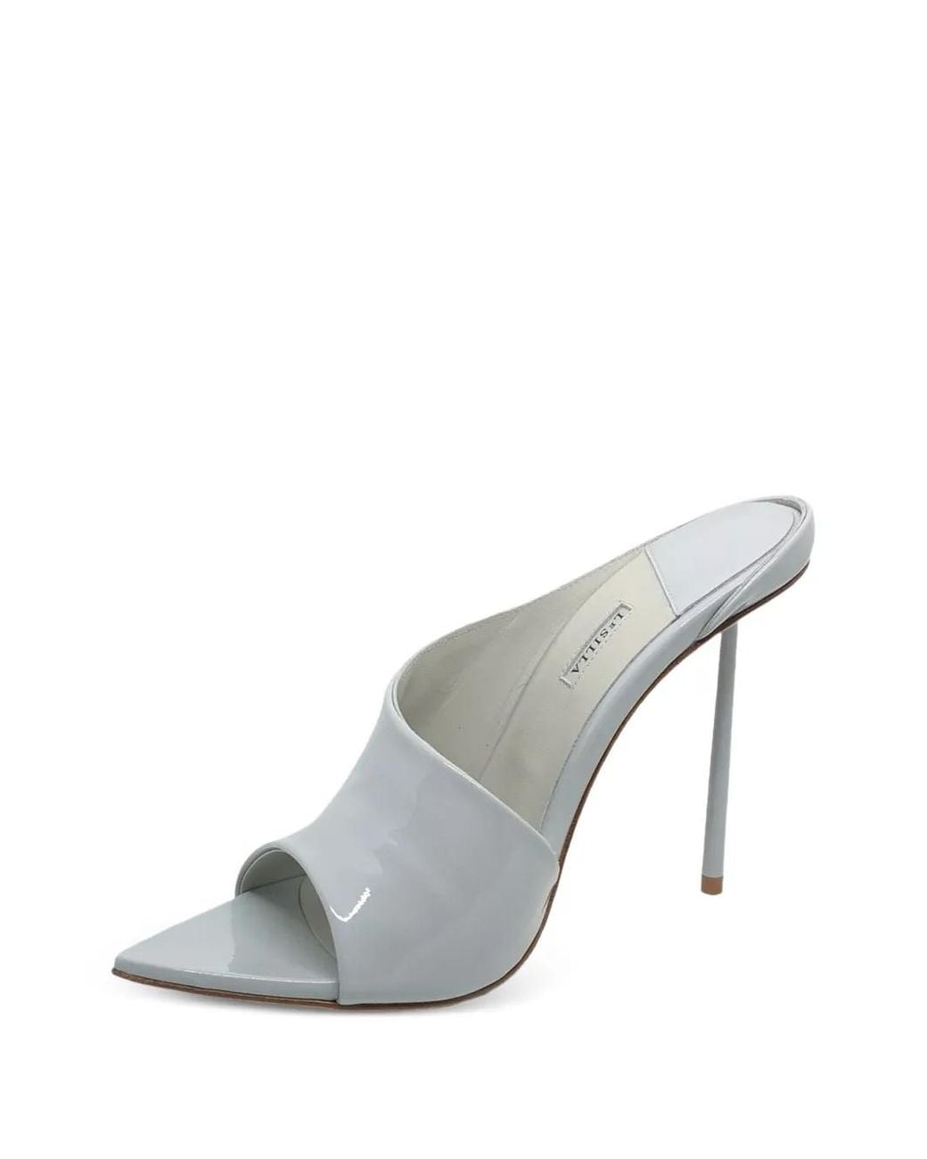 Le Silla White Futura Point Toe Sandals