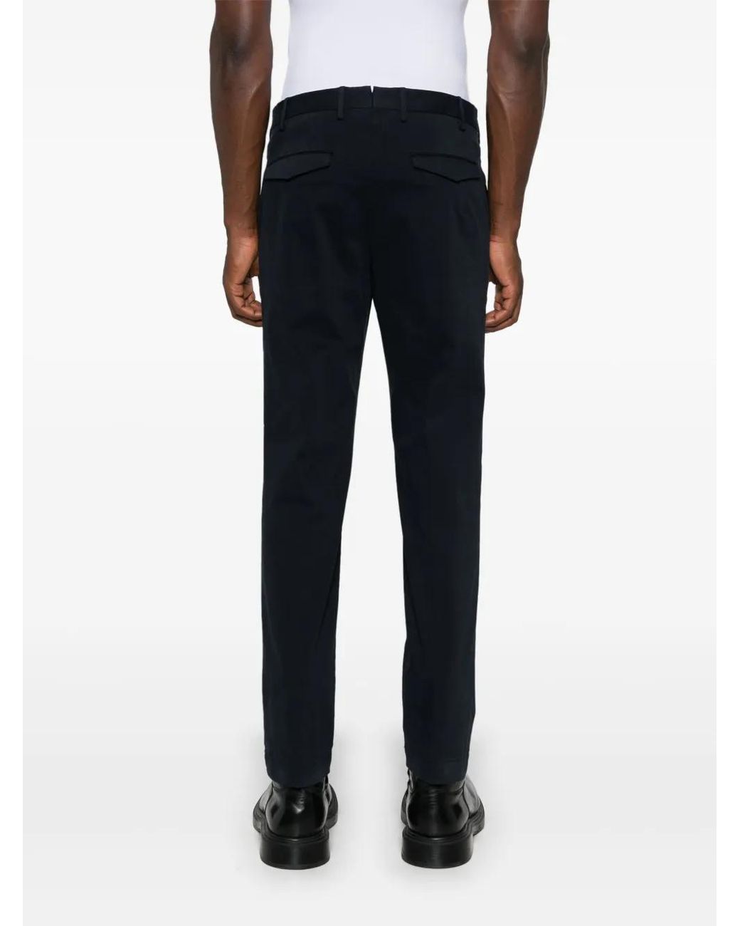 PT Torino Black Master Chino Trousers for men