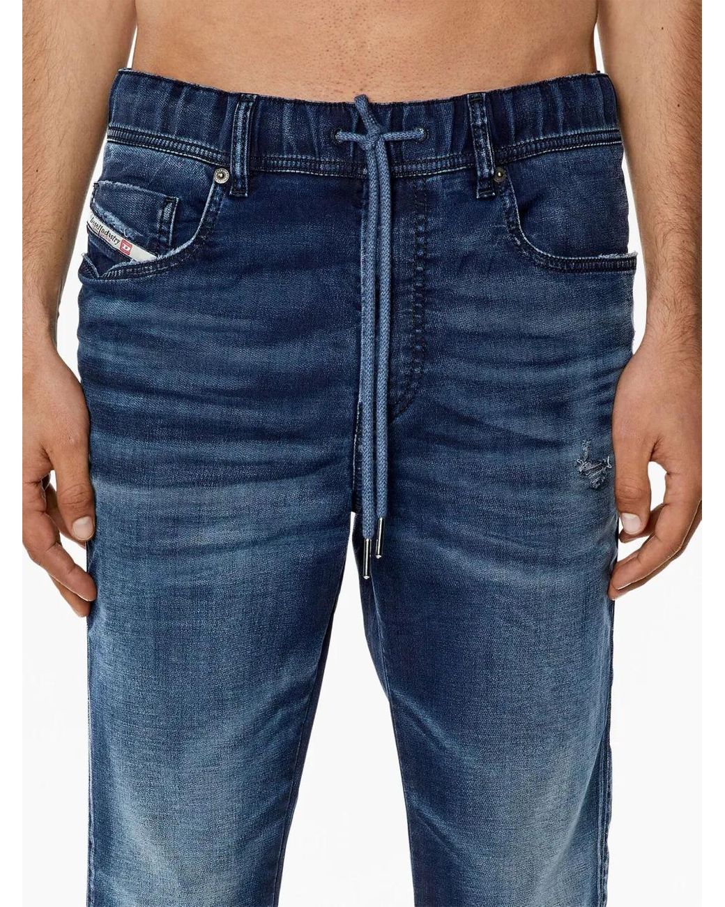 DIESEL Blue E-Spender 068Fq Slim-Cut Jeans for men