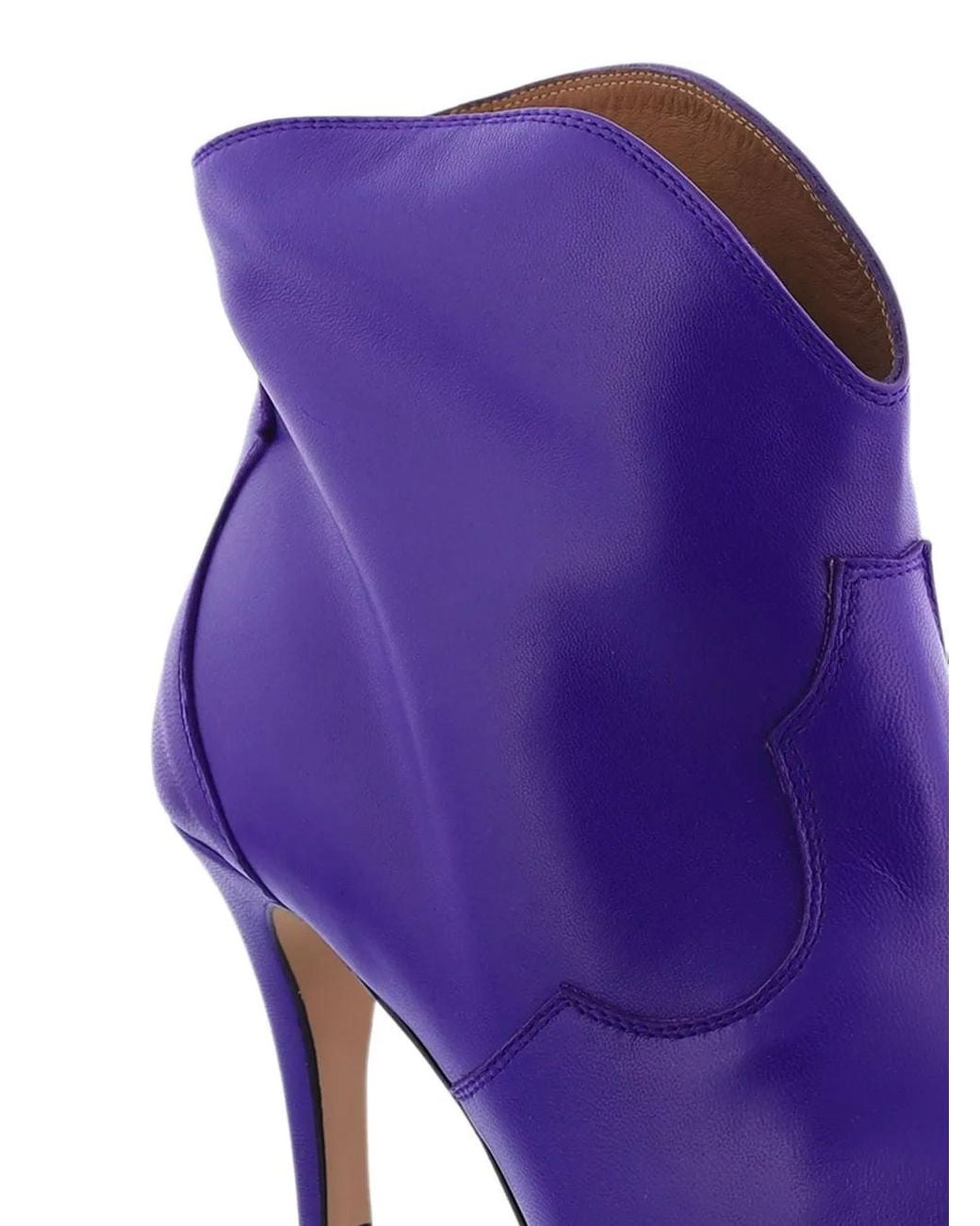 Toral Shoes Purple Selene Leather Ankle Boots