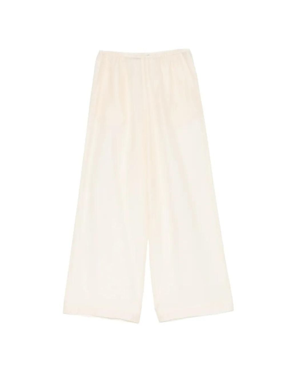 Cynthia Rowley White Salina Sheer Trousers