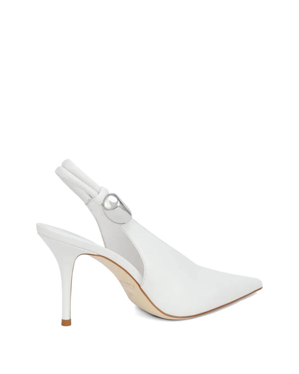 POTAMY White Slingback Pumps