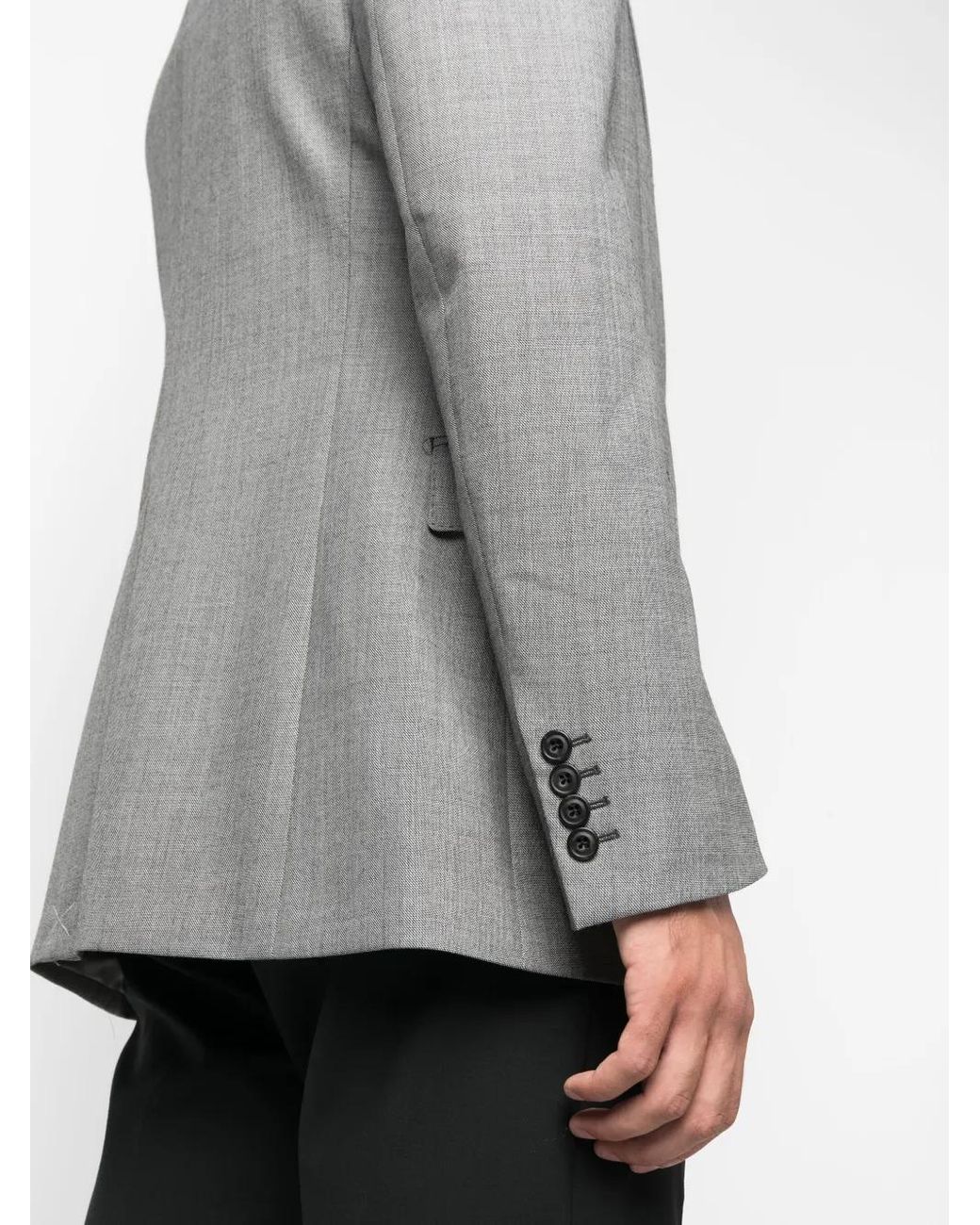 Blazer Con Botones McQueen de hombre de color Gray