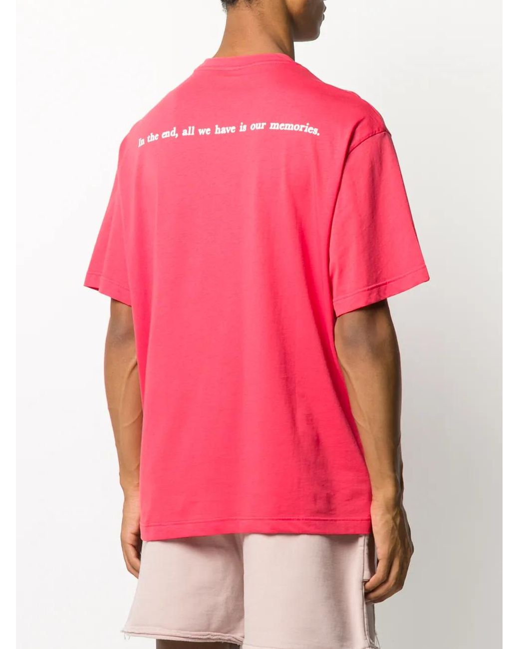T-Shirt Oversize di Throwback. in Pink da Uomo