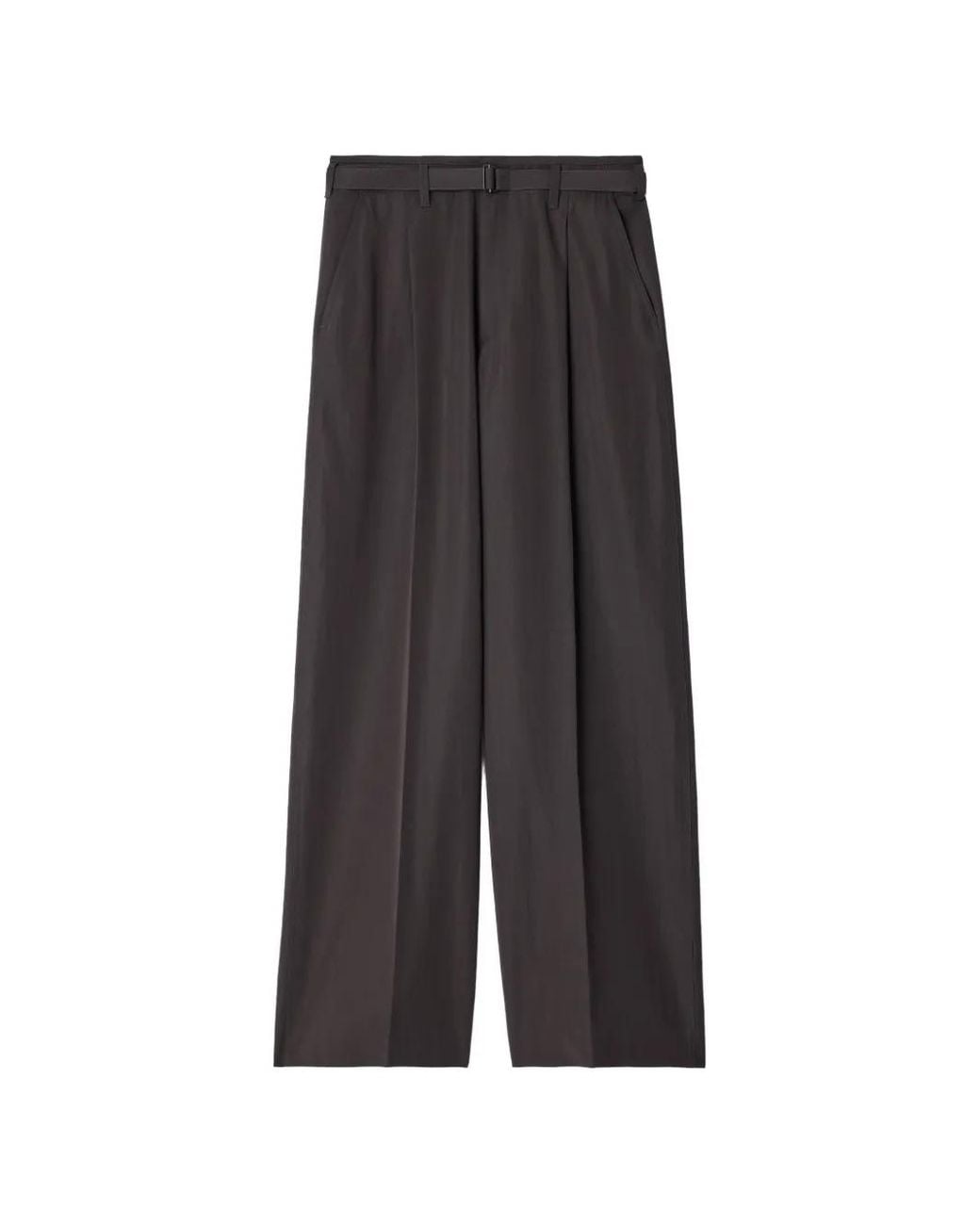 Lemaire Gray Wide Pleated Pants