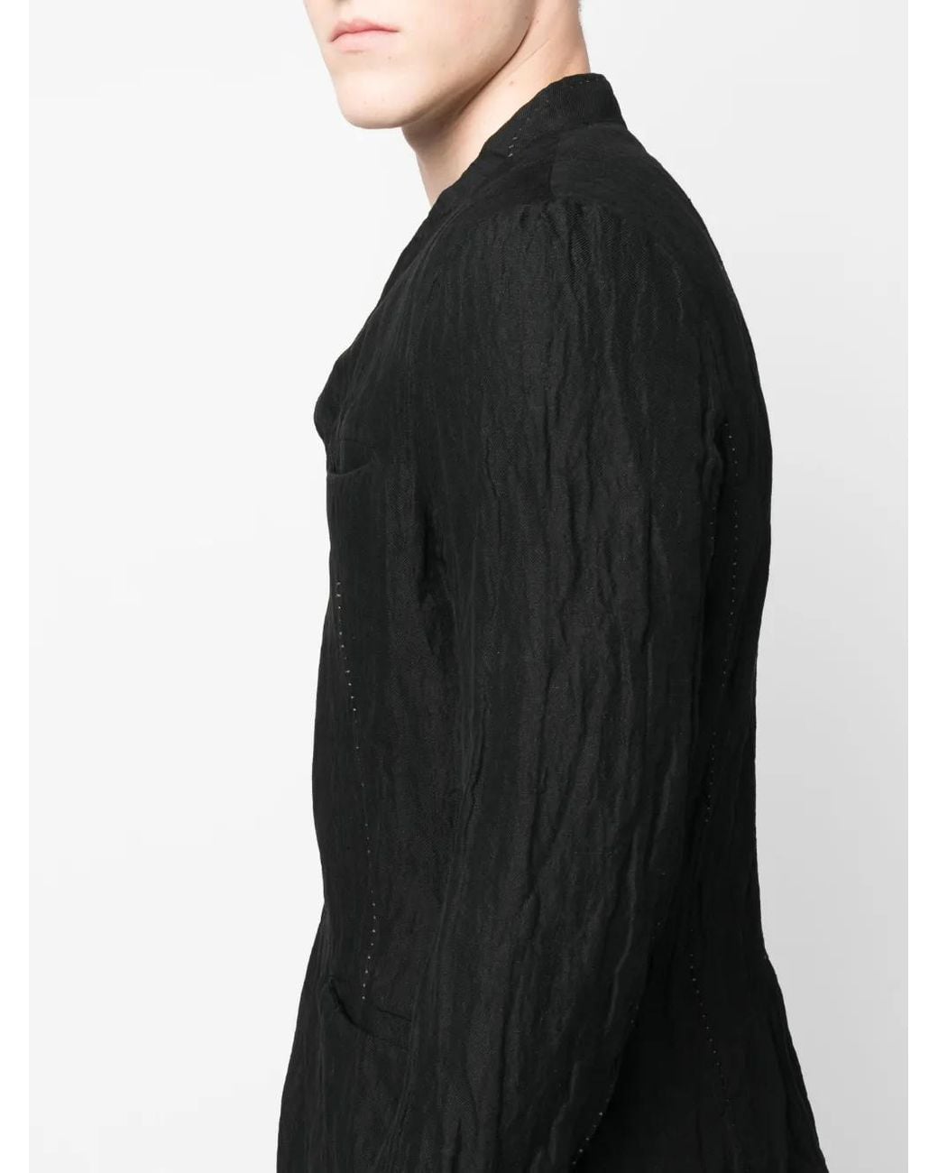 Masnada Blazer Met Textuur in het Black voor heren