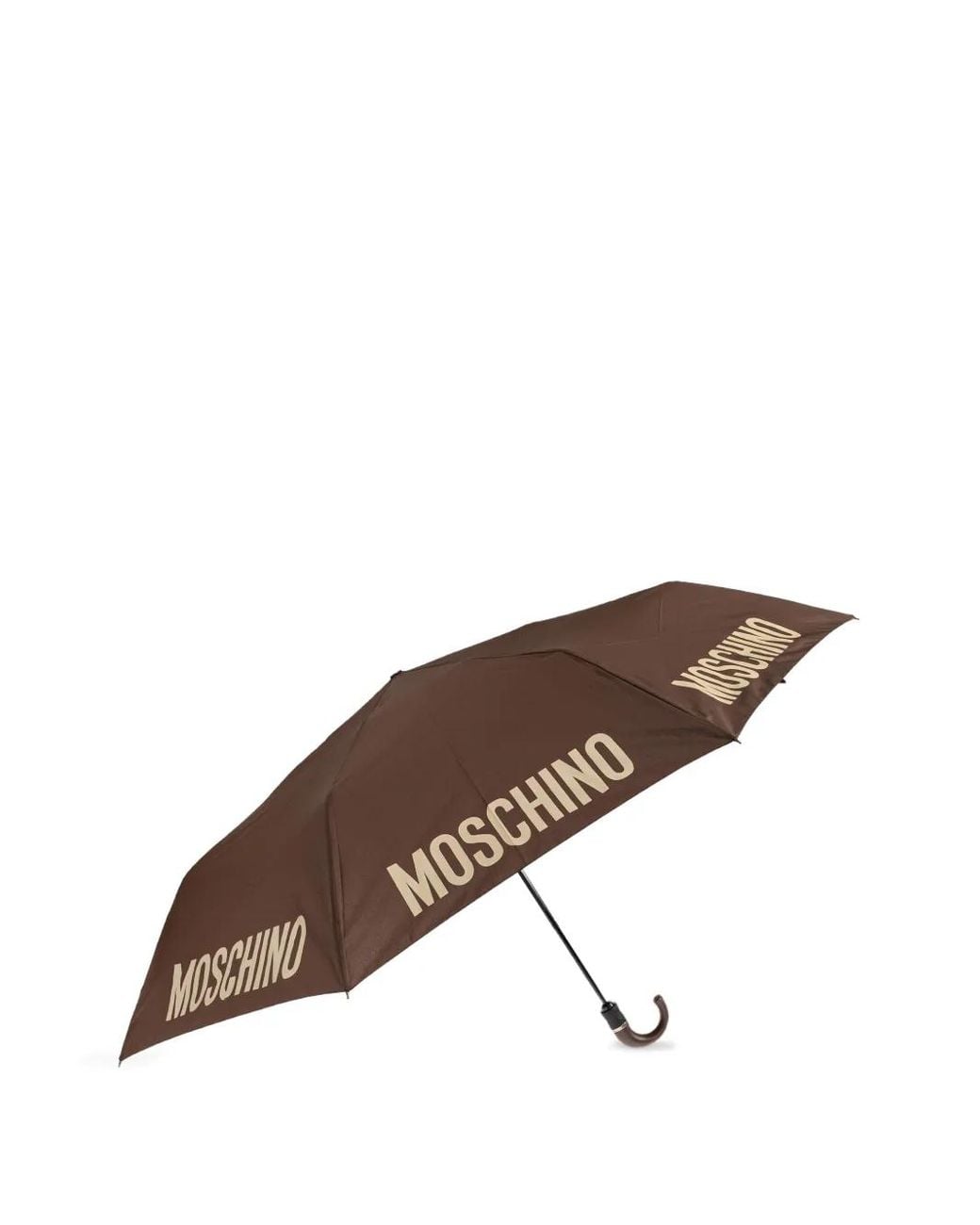 Moschino Brown Regenschirm Mit Logo