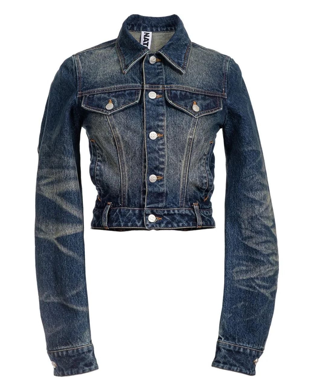 Natasha Zinko Blue Denim Cropped Jacket