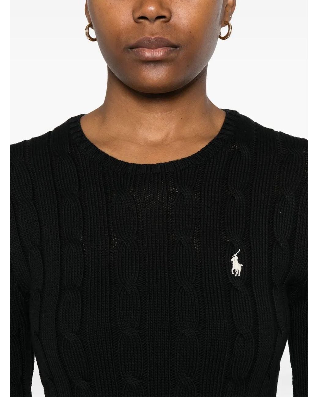 Polo Ralph Lauren Black Cotton Sweater