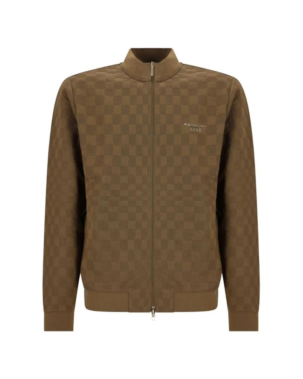 Boss Green X Porsche Check-Pattern Zip-Up Jacket for men