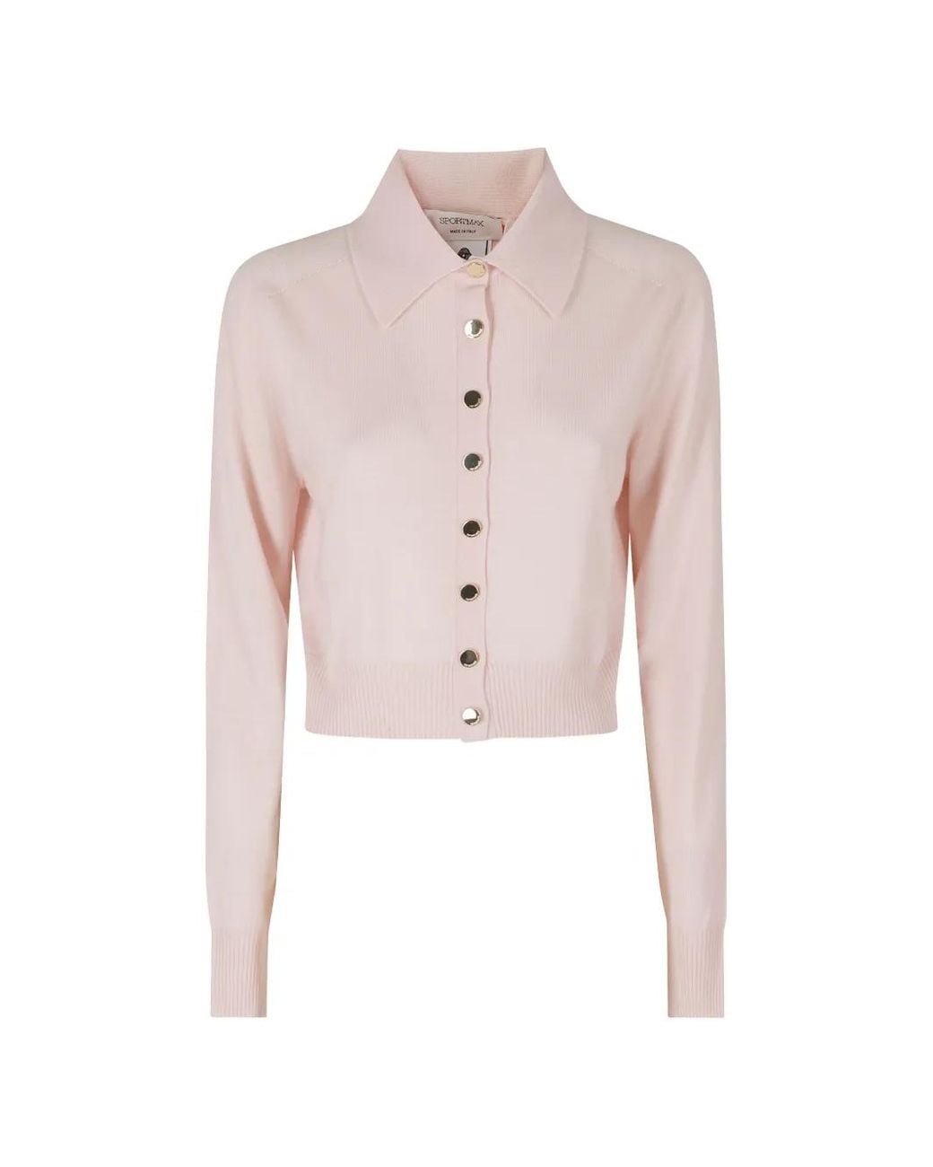 Sportmax Pink Lirica Button-Fastenig Cardigan