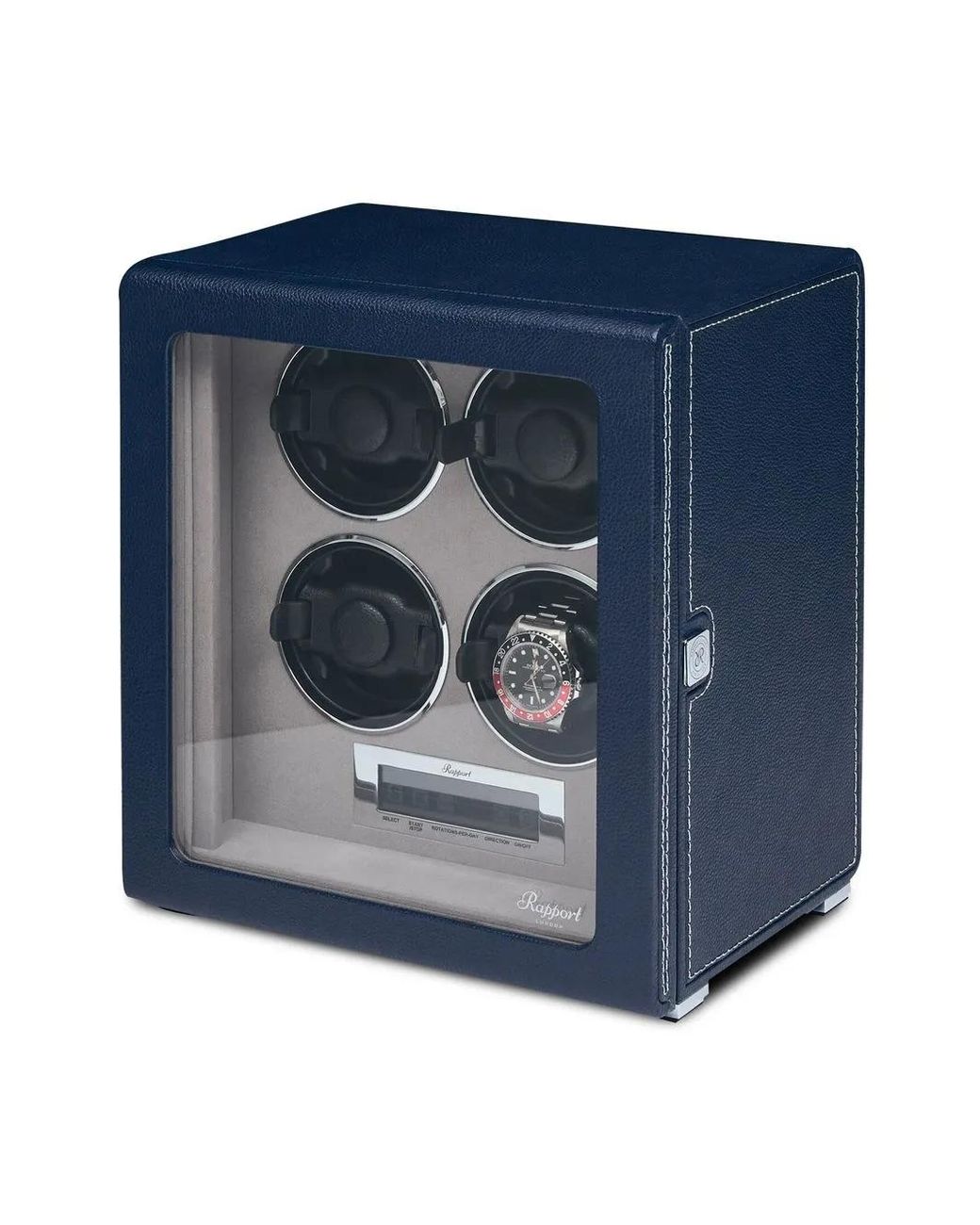 Rapport Blue Quantum Quad Watch Winder for men