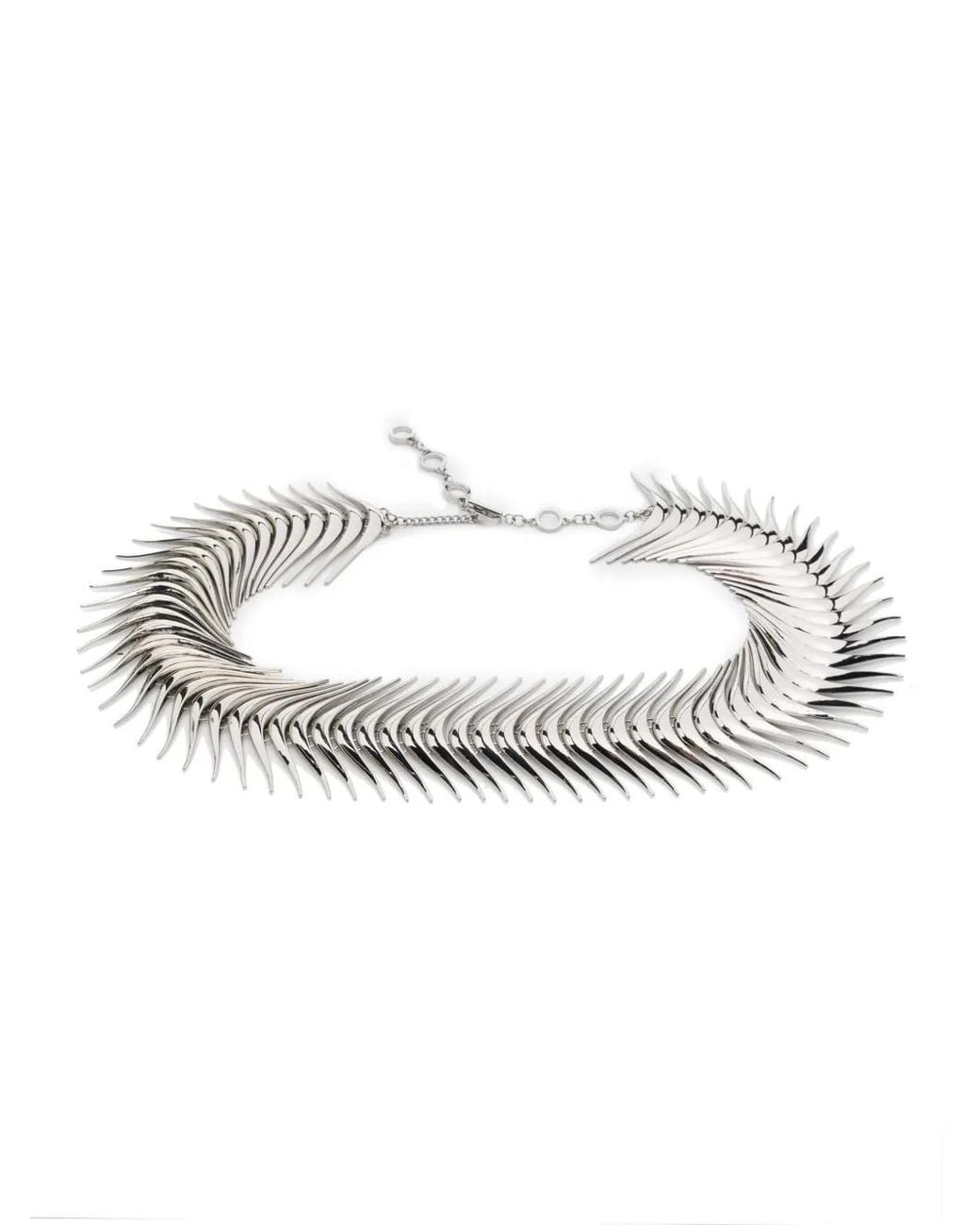 Benedetta Bruzziches Metallic Chain-Link Detailing Polished-Finish Belt