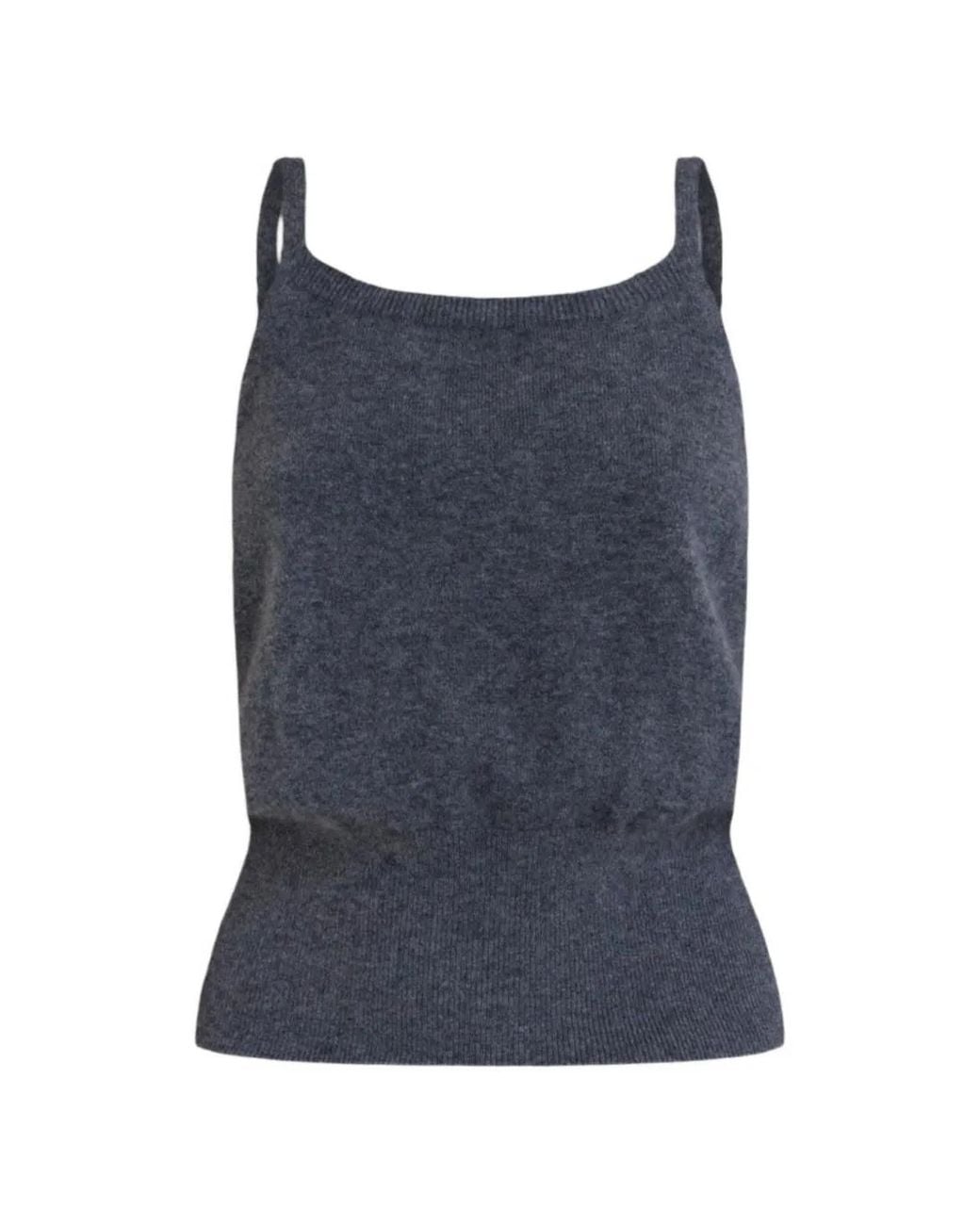 Belle Anna Blue Terrace Cashmere-Blend Top