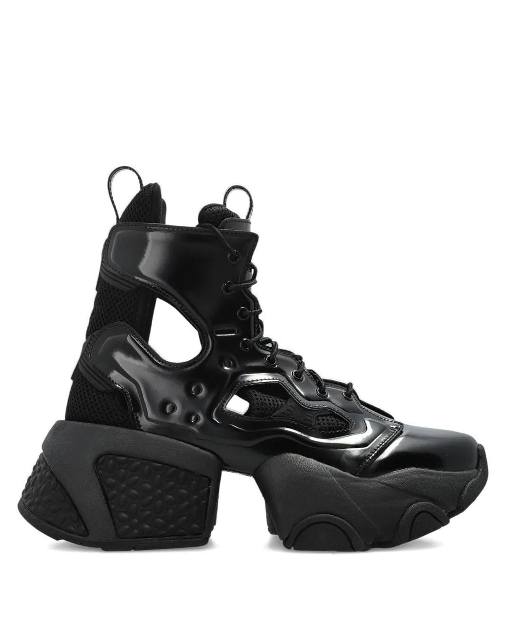 Noir Kei Ninomiya Black X Comme Des Garçons Cut-Out Platform Sneakers