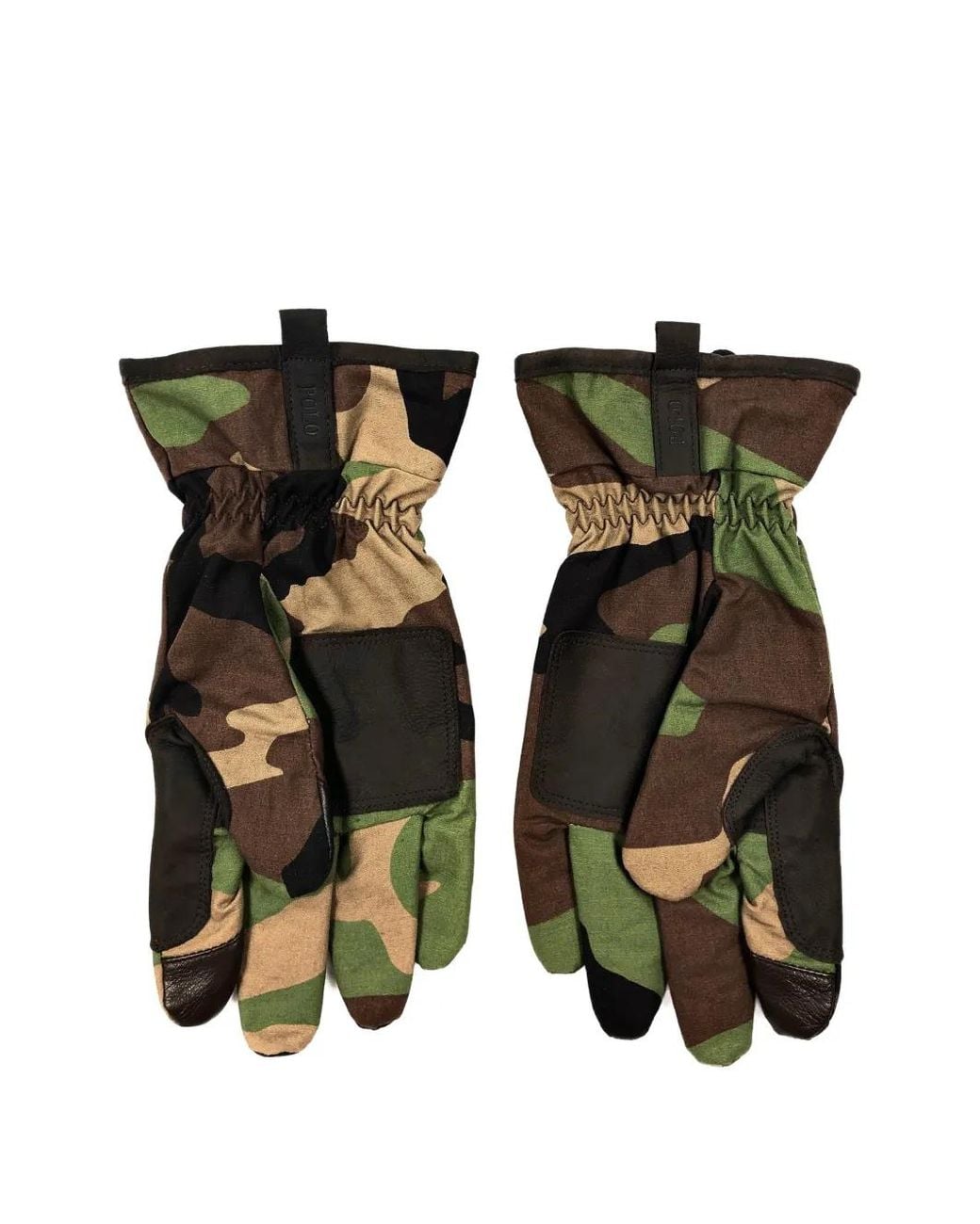 Polo Ralph Lauren Green Camouflage Canvas Gloves for men