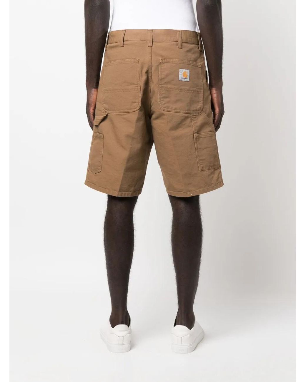 Carhartt Brown Bermuda Shorts With Logo for men