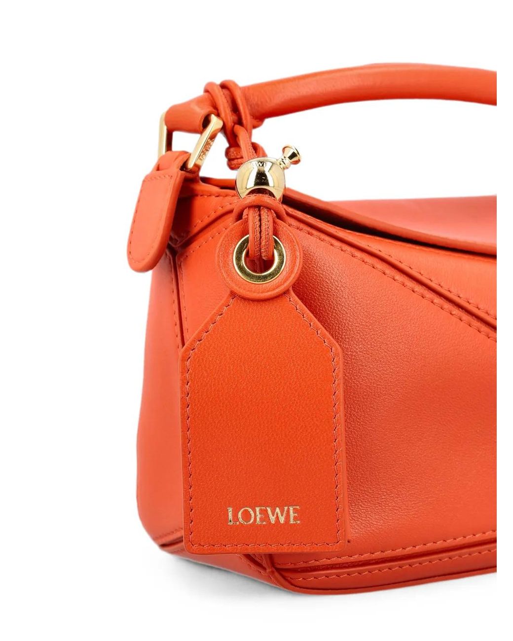 Loewe Orange Mini Featherlight Puzzle Cross Body Bag