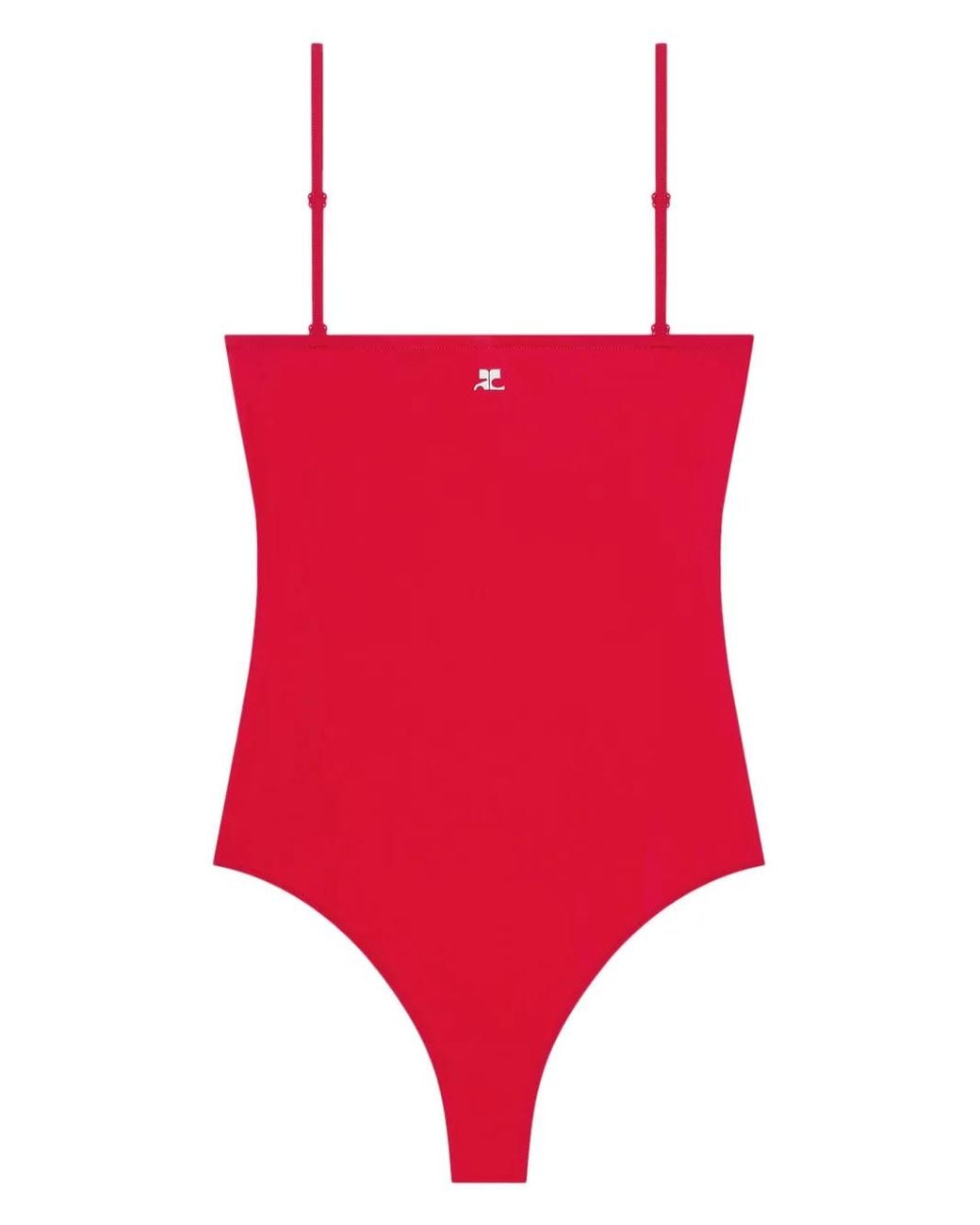Courreges Red Heritage Swimsuit
