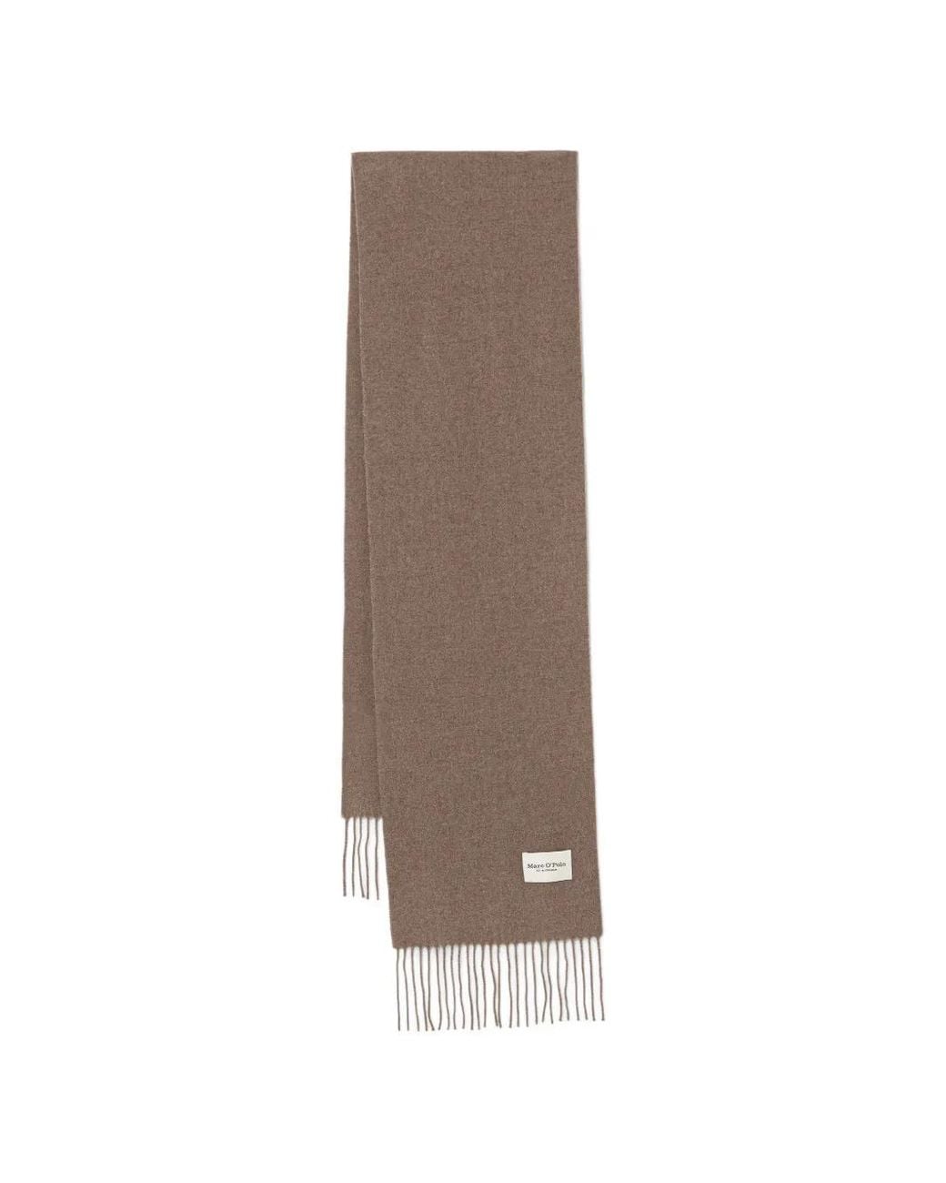 Marc O' Polo Natural Écharpe En Laine À Franges