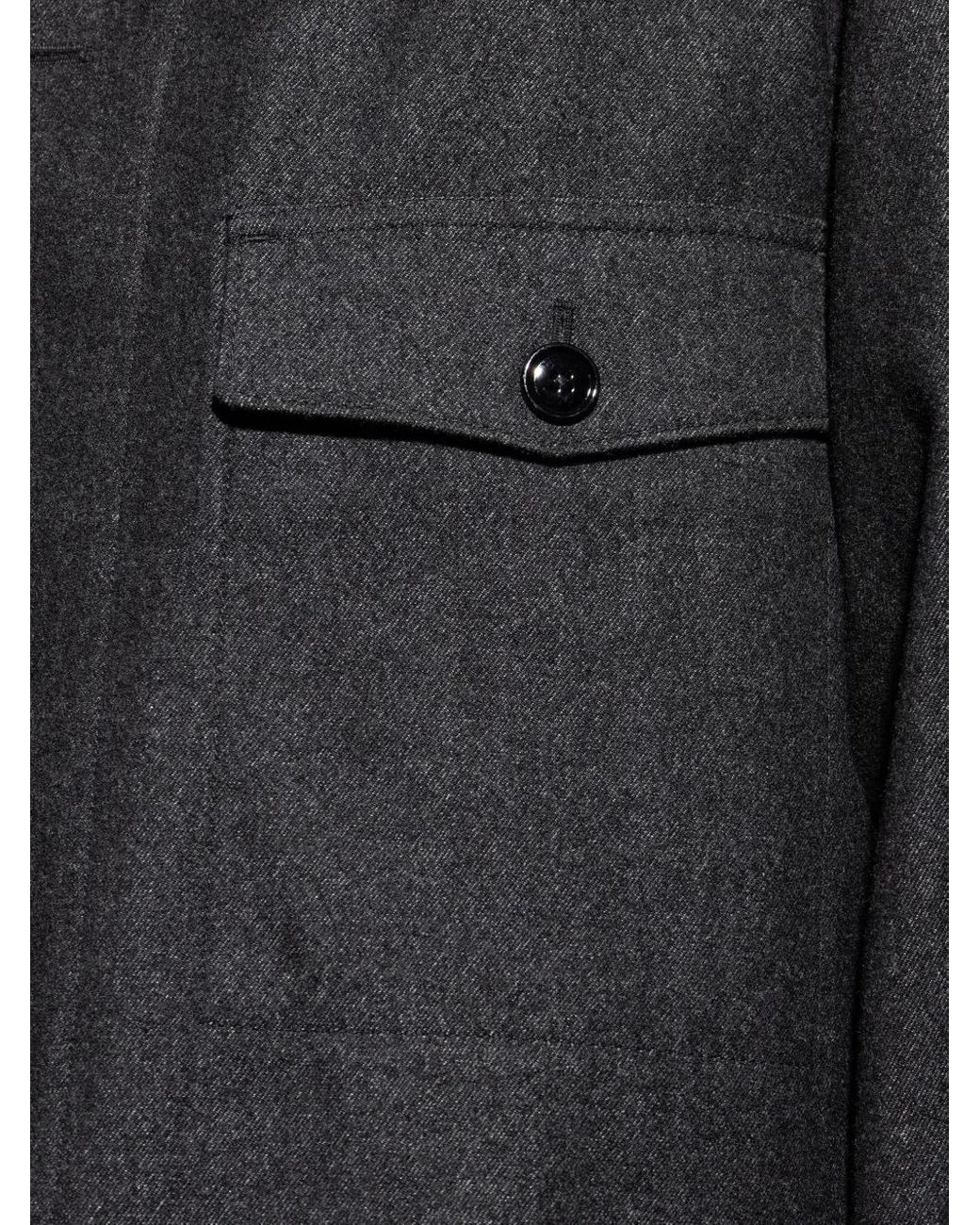 Lemaire Blue Buttoned Pocket Jacket for men