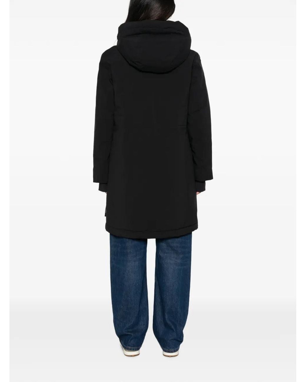 Marc O' Polo Black Hooded Padded Coat