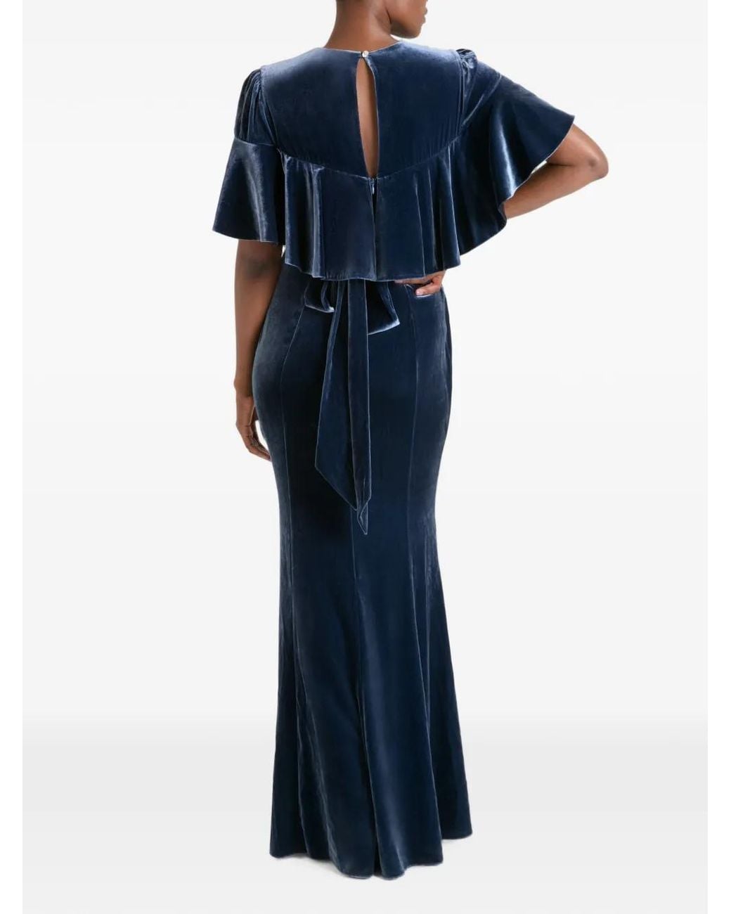 Temperley London Blue Ashcombe Maxi Dress