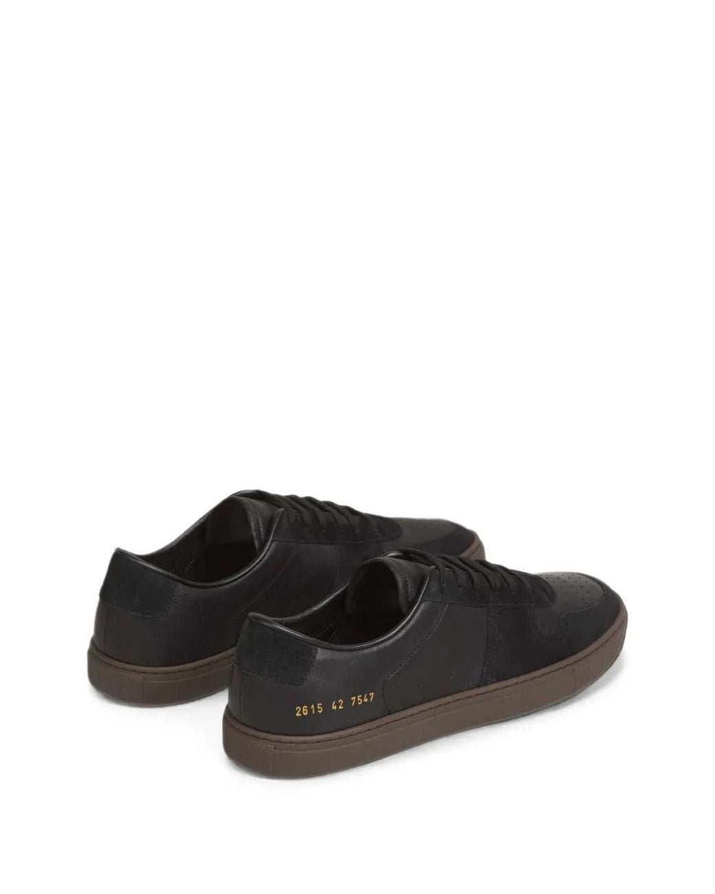 Common Projects Black Perforated Panelled Sneakers for men