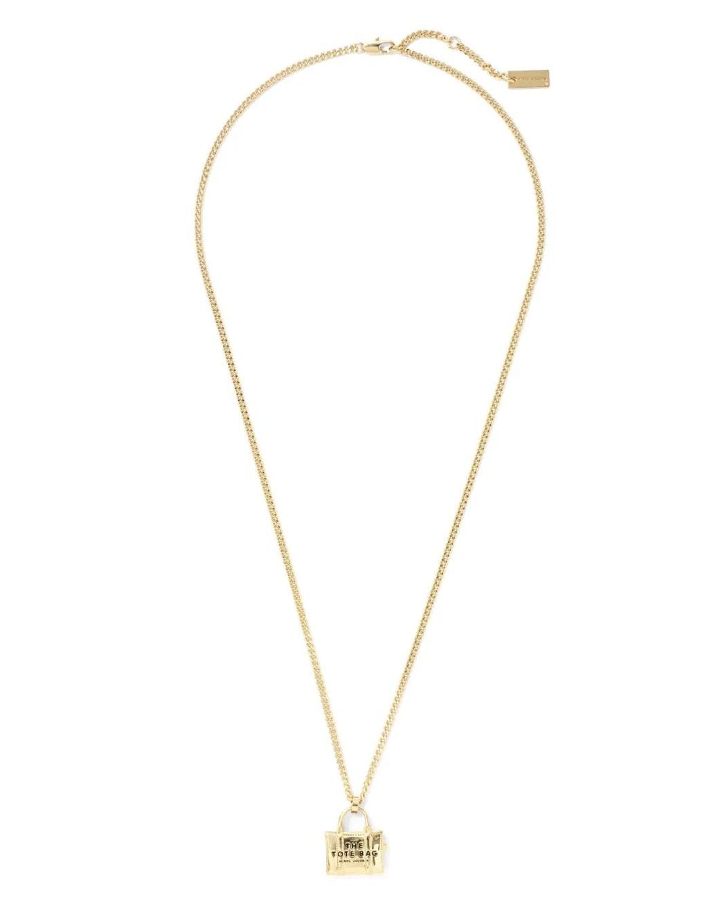 Marc Jacobs Metallic The Tote Bag Pendant Necklace