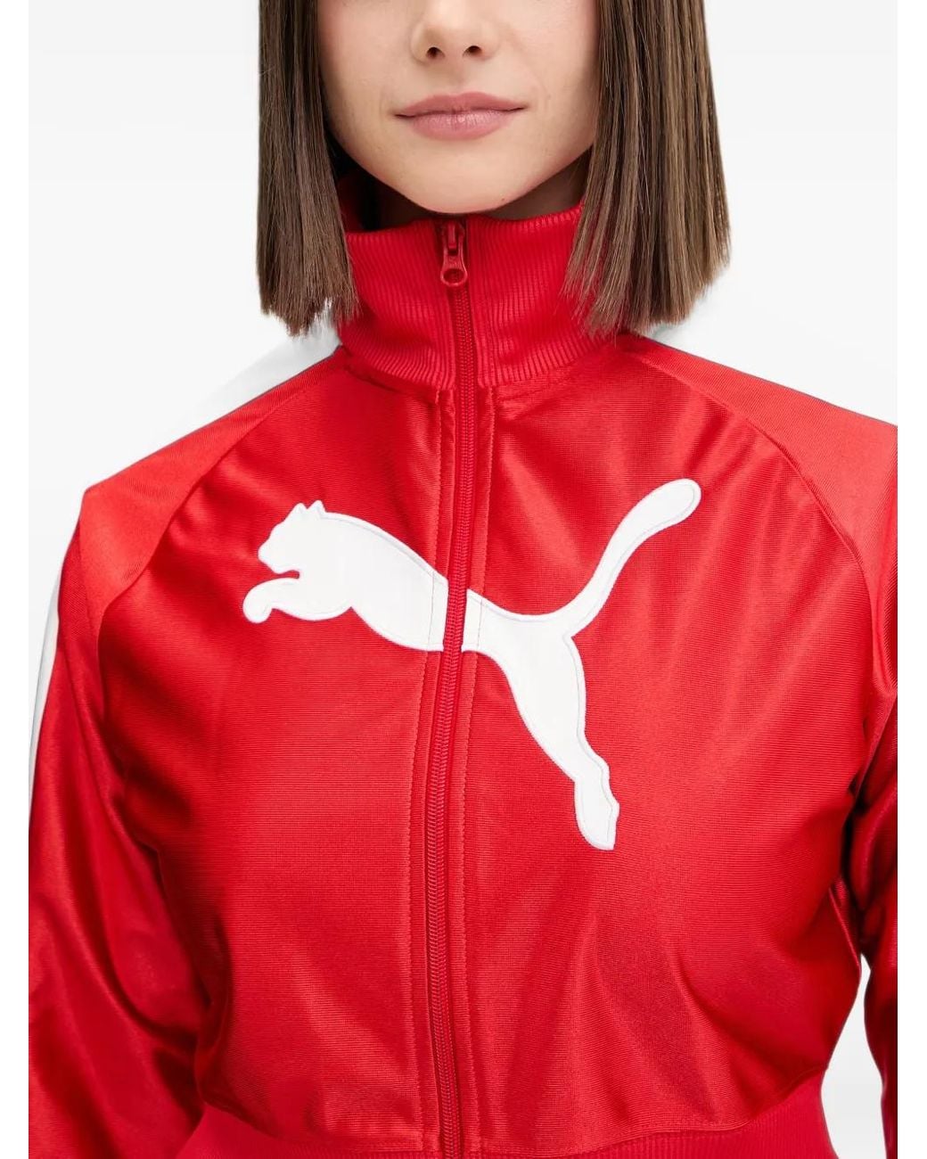PUMA Red Future Archive T7 Cropped Track Jacket
