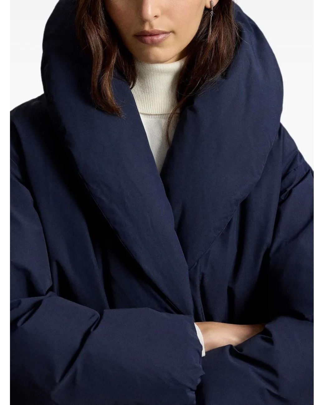 Polo Ralph Lauren Blue Down Puffer Toggle Coat