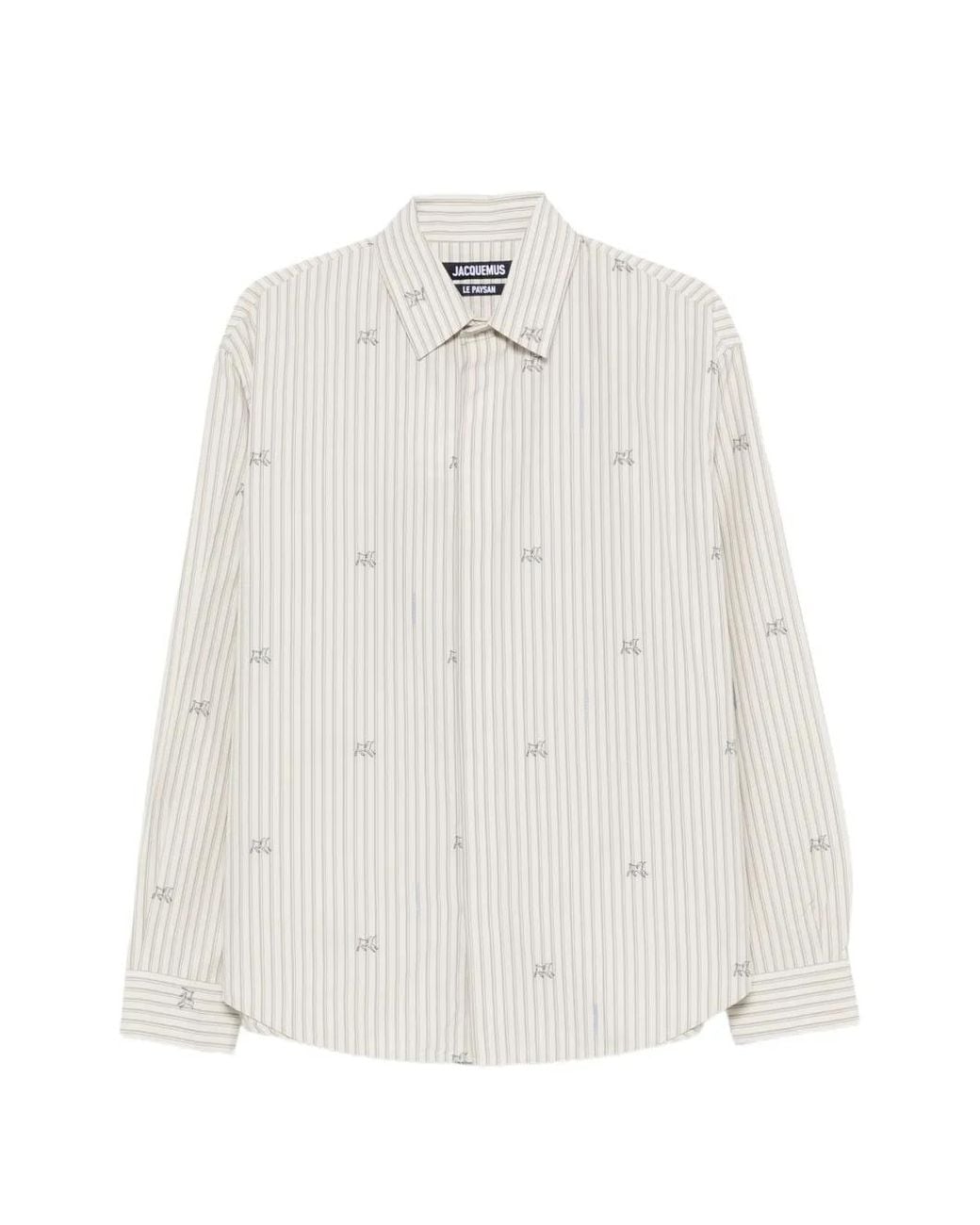 Jacquemus White "La Chemise Simon Long Sleeves" Shirt for men