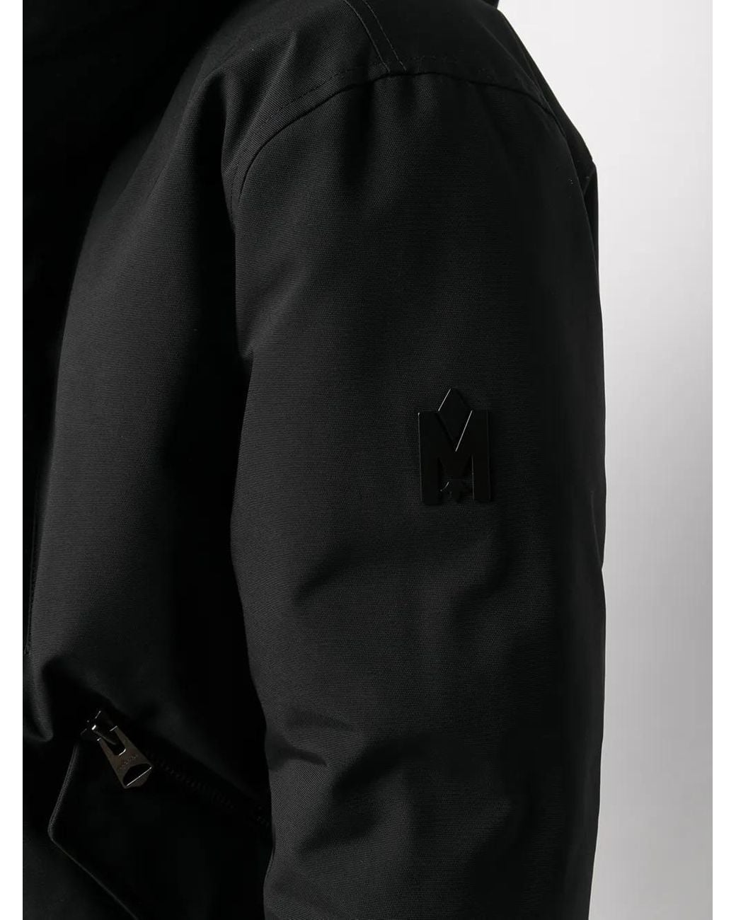 Mackage Black Dixon Hooded Down Jacket for men