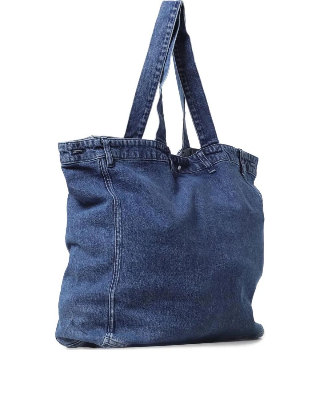 Baum und Pferdgarten Blue Pocket-Detail Tote Bag