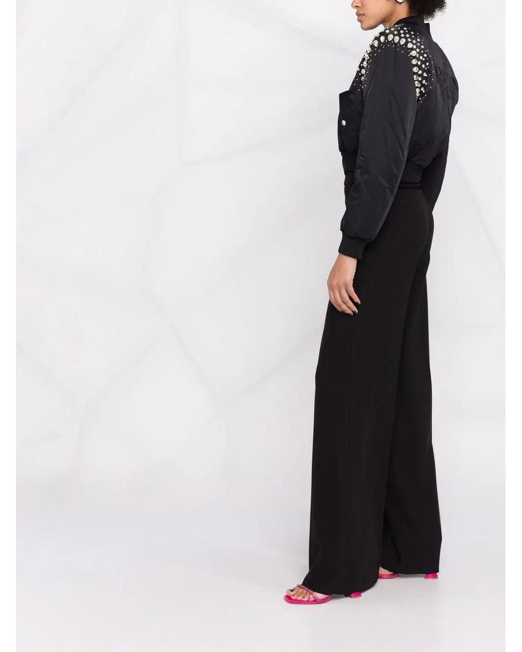 Philipp Plein Black Palace Fit Trousers