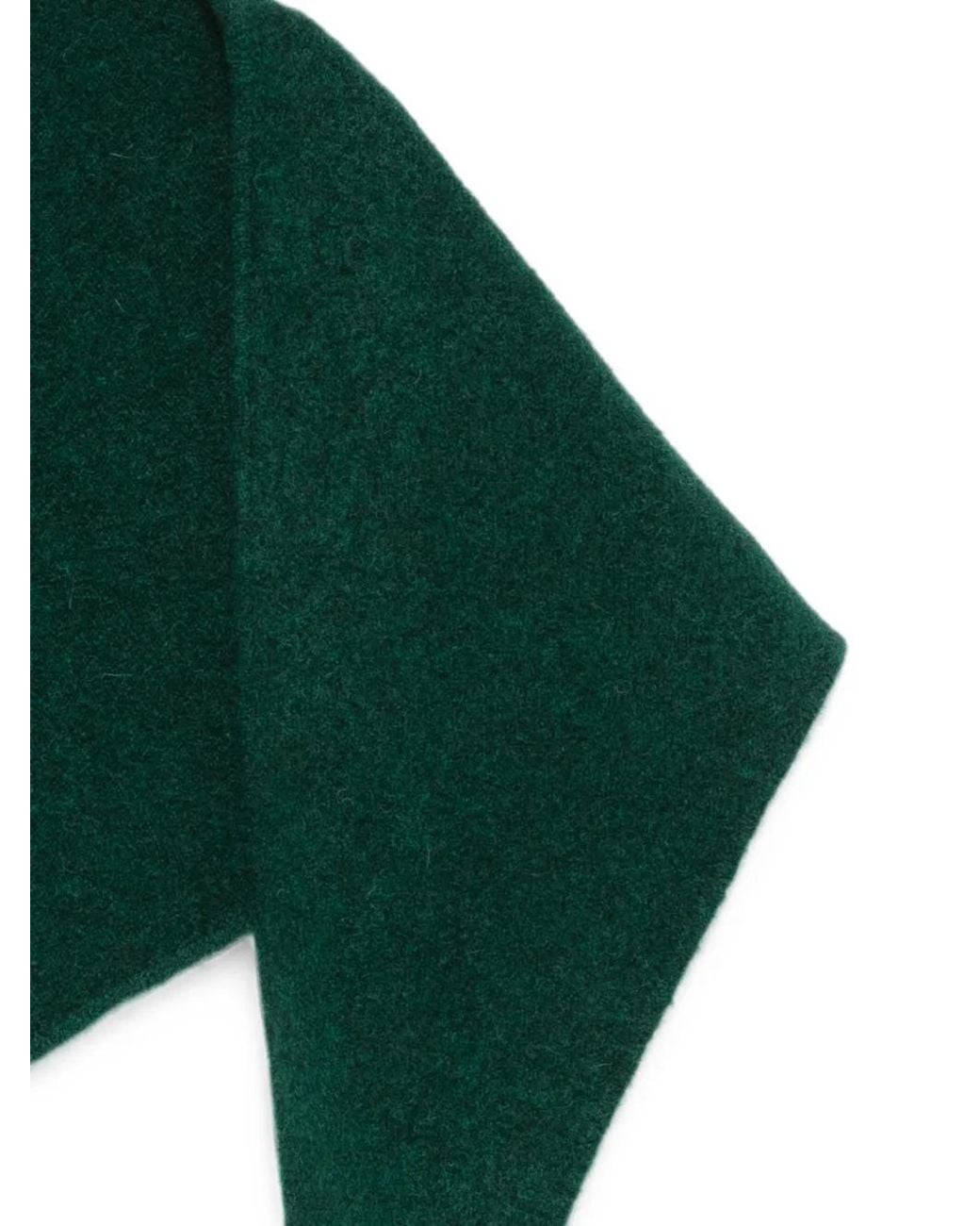 Maje Green Écharpe De Forme Triangulaire