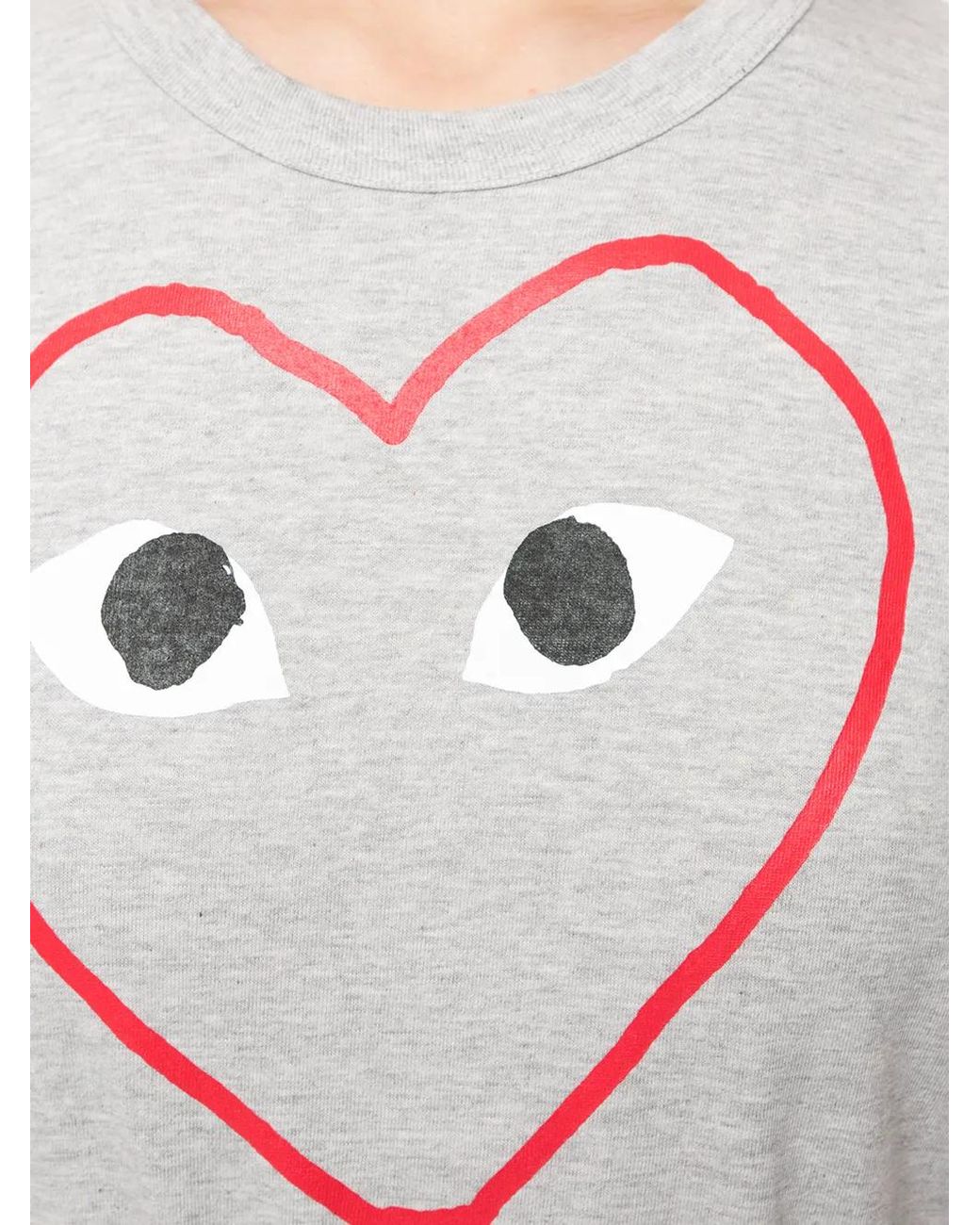 COMME DES GARÇONS PLAY Gray Tshirt