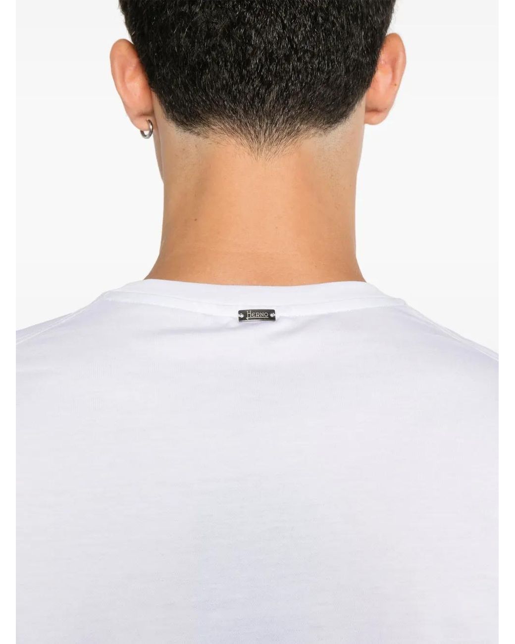 Camiseta Lisa Herno de hombre de color White