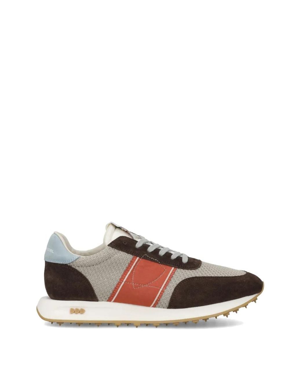 Philippe Model White Tour Low Stripe Panelled Sneakers for men