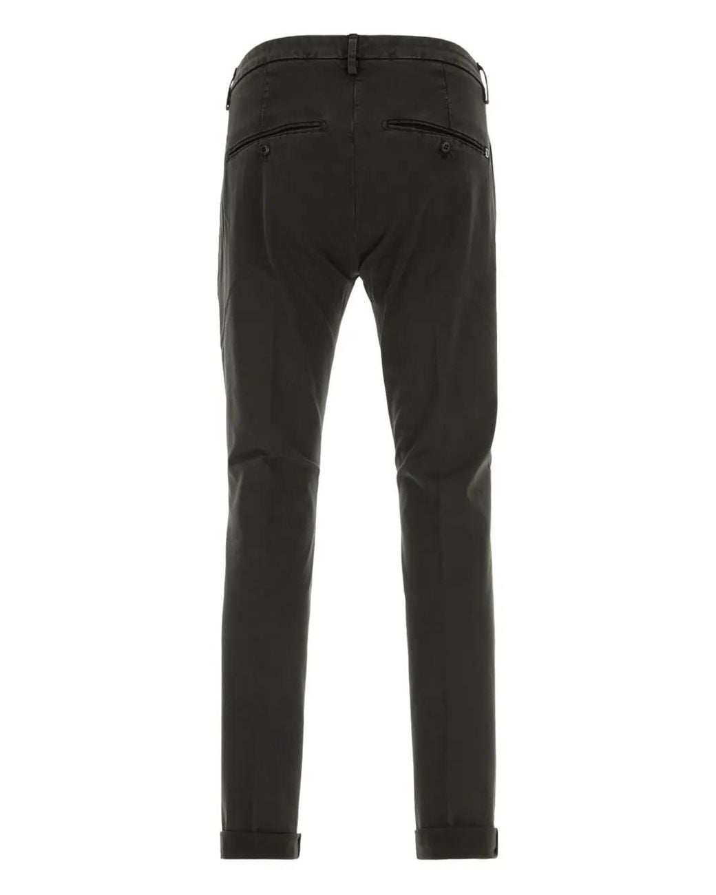 Dondup Black Gaubert Cuffed Trousers for men