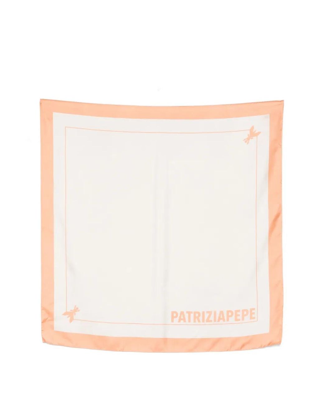 Patrizia Pepe White Silk Scarf