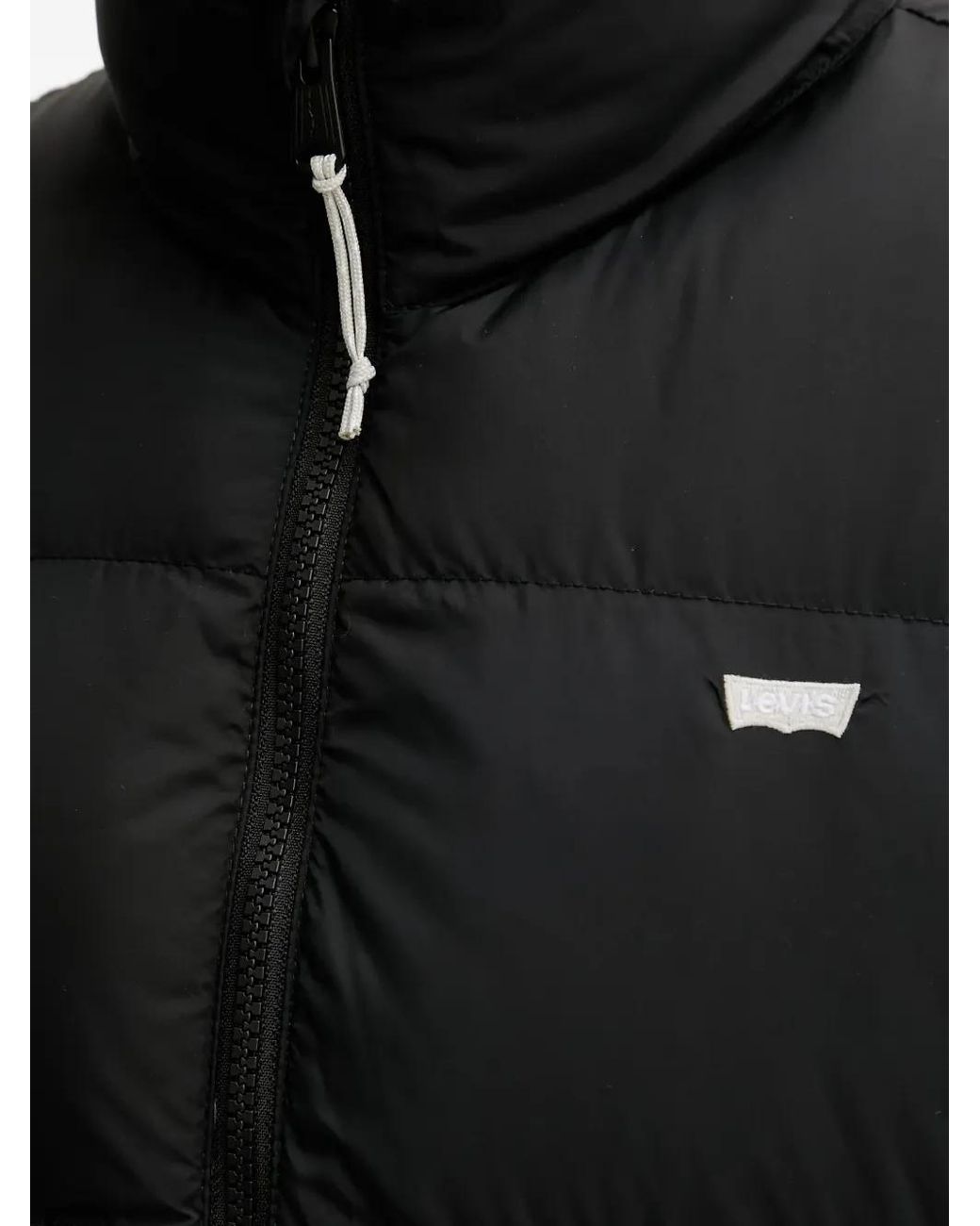Levi's Gewatteerd Jack Met Rits in het Black voor heren