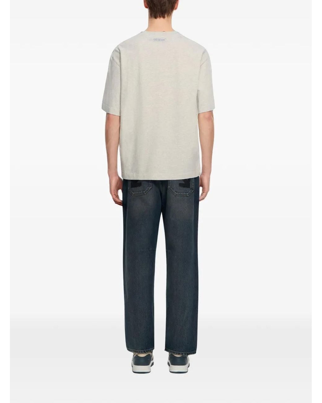Off-White c/o Virgil Abloh Blue City Nature Skate Short Sleeve T-Shirt for men