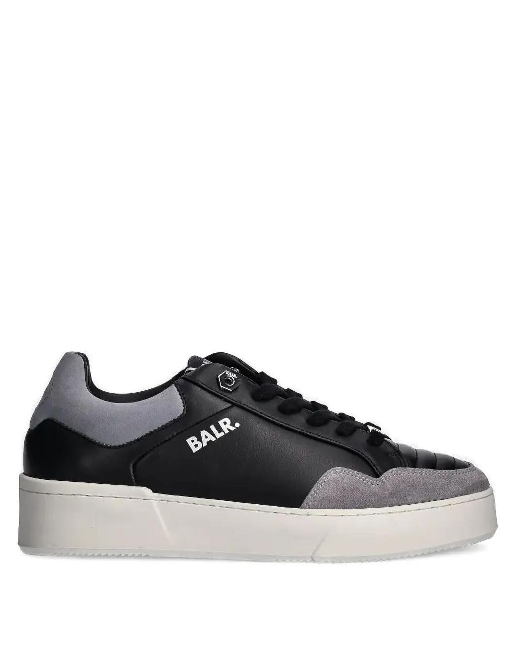 BALR Leather Lace-Up Low-Top Sneakers in Black for Men | Lyst