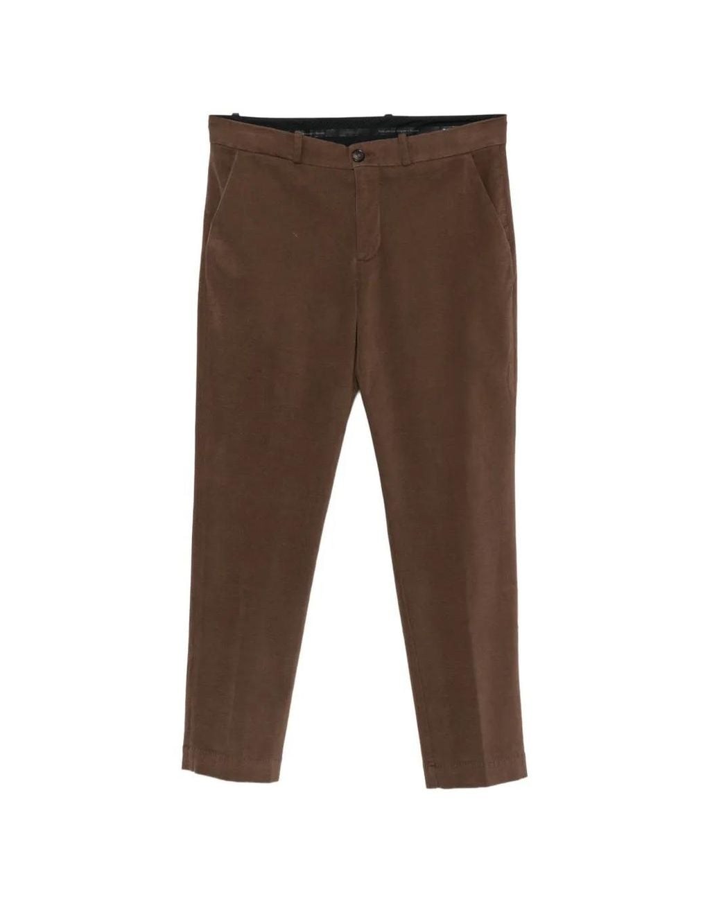Rrd Brown Belt-Loop Trousers for men