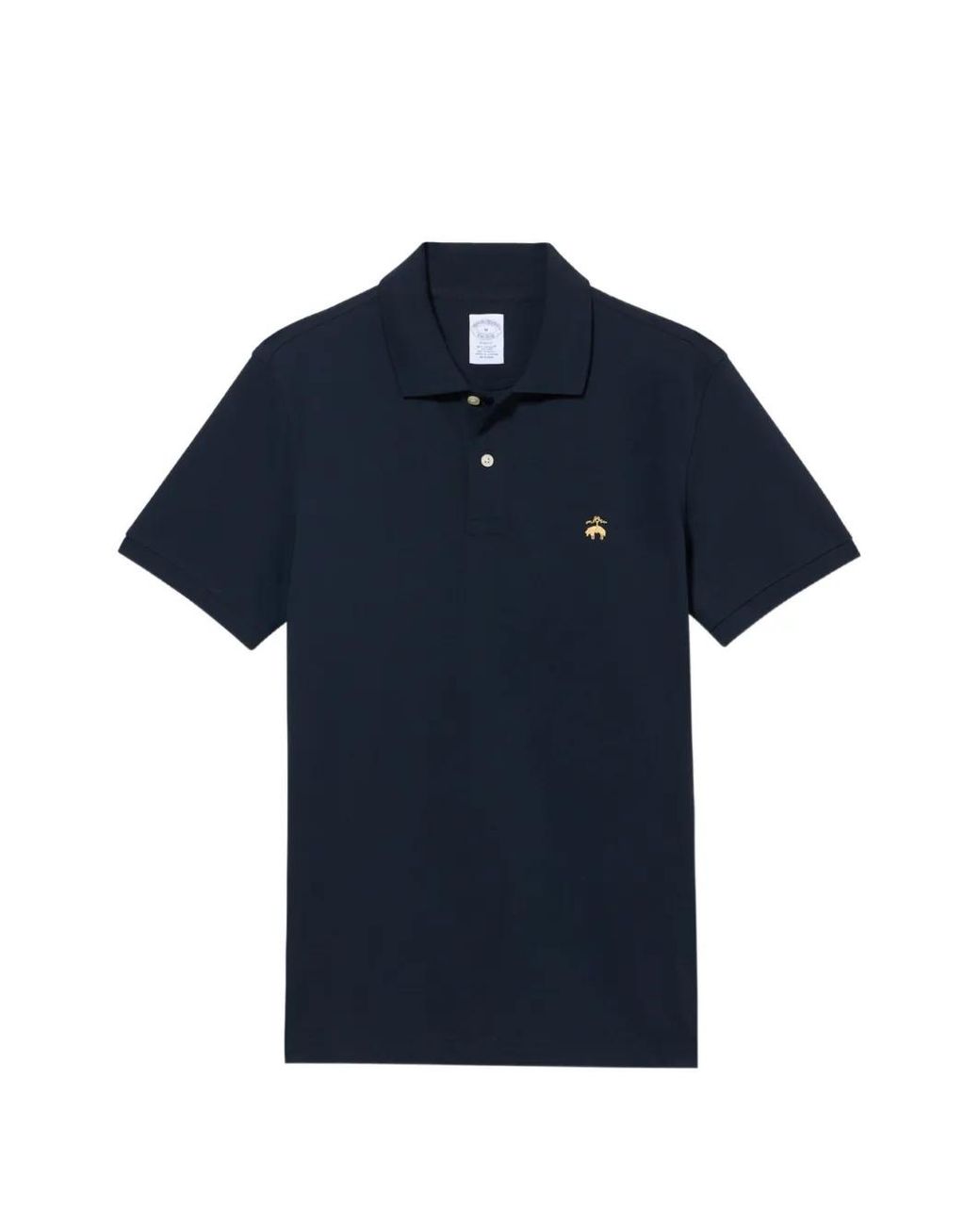 Brooks Brothers Blue Logo-Embroidered Polo Shirt for men