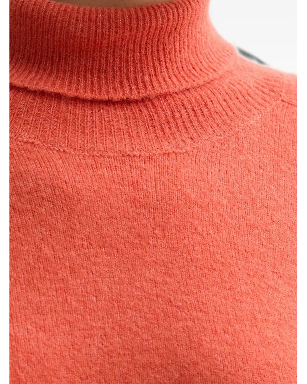 Benetton Red Roll-Neck Sweater